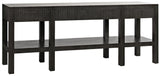 Conrad Wood Black Rectangle Console Table Console Tables LOOMLAN By Noir