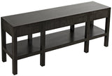 Conrad Wood Black Rectangle Console Table Console Tables LOOMLAN By Noir