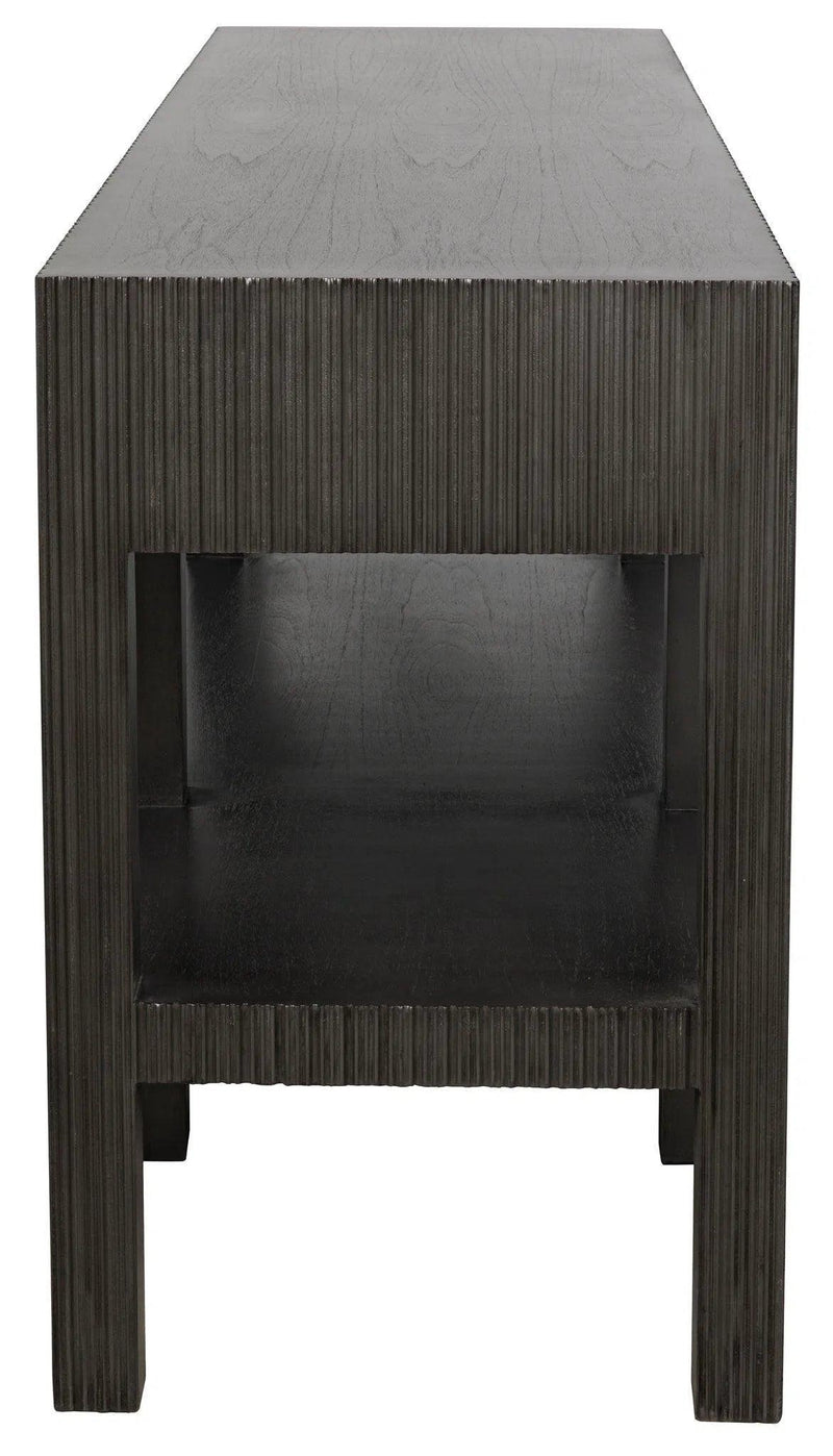 Conrad Wood Black Rectangle Console Table Console Tables LOOMLAN By Noir