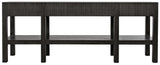 Conrad Wood Black Rectangle Console Table Console Tables LOOMLAN By Noir