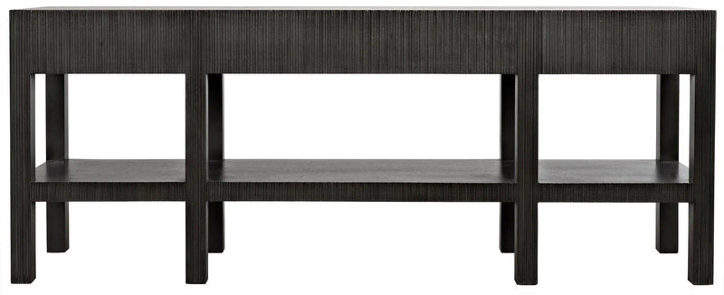 Conrad Wood Black Rectangle Console Table Console Tables LOOMLAN By Noir