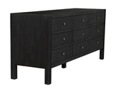 Conrad Wood Dresser With 9 Drawers Dressers LOOMLAN By Noir