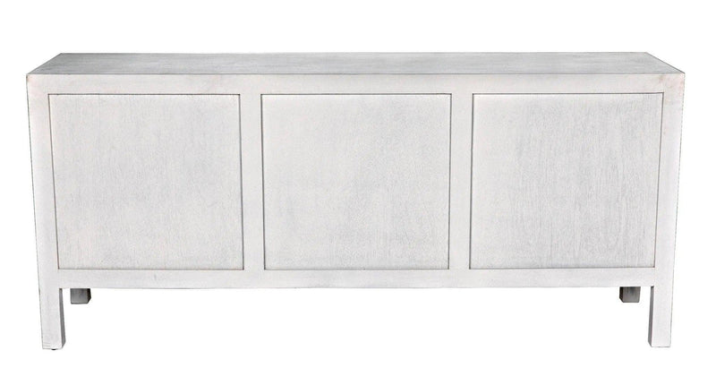 Conrad Wood White Dresser With 9 Drawers Dressers LOOMLAN By Noir