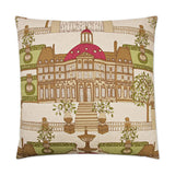 Conservatory Ruby Red Throw Pillow With Insert Throw Pillows LOOMLAN By D.V. Kap