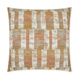 Contender Russet Geometric Copper Large Throw Pillow With Insert Throw Pillows LOOMLAN By D.V. Kap