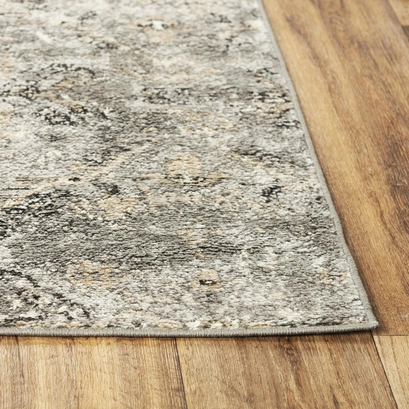 Cool Distressed Gray Kitchen Hallway Runner Rug Area Rugs LOOMLAN By LOOMLAN