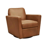 Cooper Swivel Club Chair - Cognac Club Chairs LOOMLAN By LH Imports