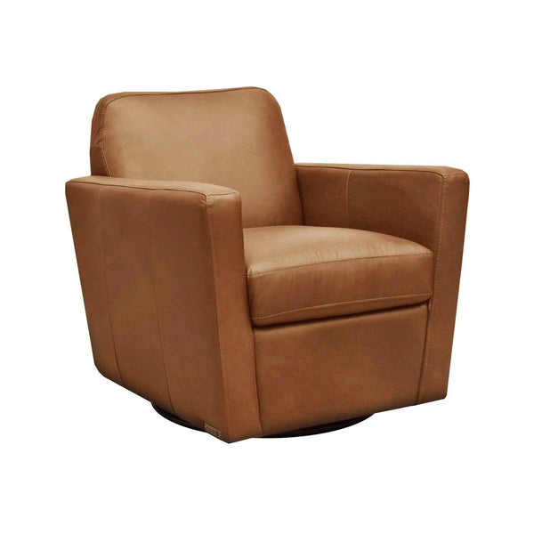 Cooper Swivel Club Chair - Cognac Club Chairs LOOMLAN By LH Imports