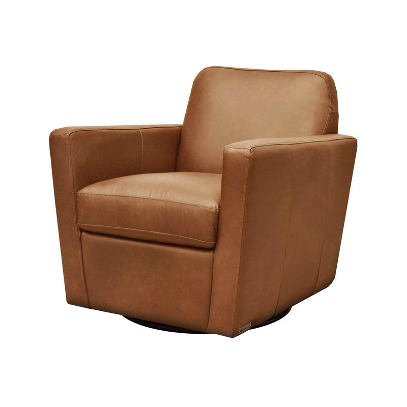 Cooper Swivel Club Chair - Cognac Club Chairs LOOMLAN By LH Imports