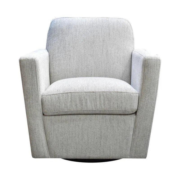 Cooper Swivel Club Chair - Woven Linen Club Chairs LOOMLAN By LH Imports