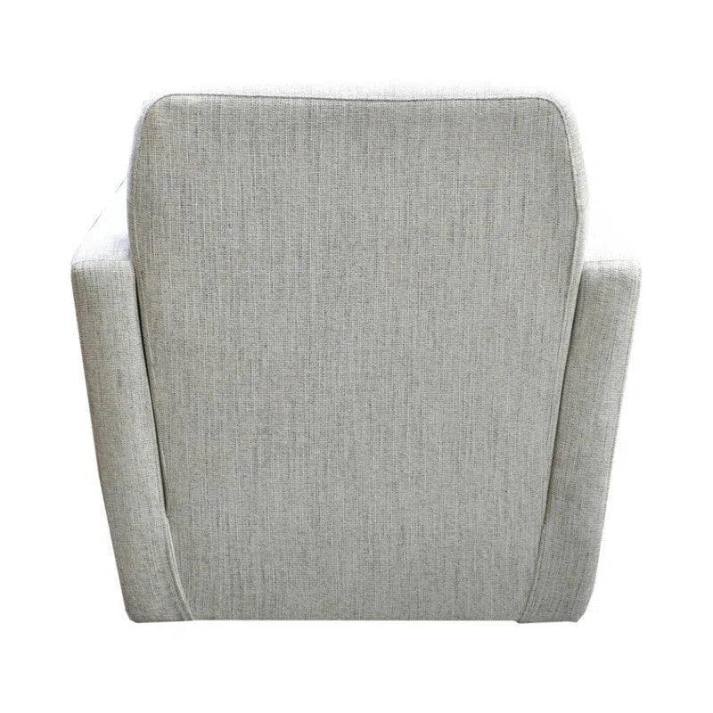 Cooper Swivel Club Chair - Woven Linen Club Chairs LOOMLAN By LH Imports