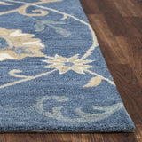 Copa Blue Round Area Rugs For Dining Room Area Rugs LOOMLAN By LOOMLAN