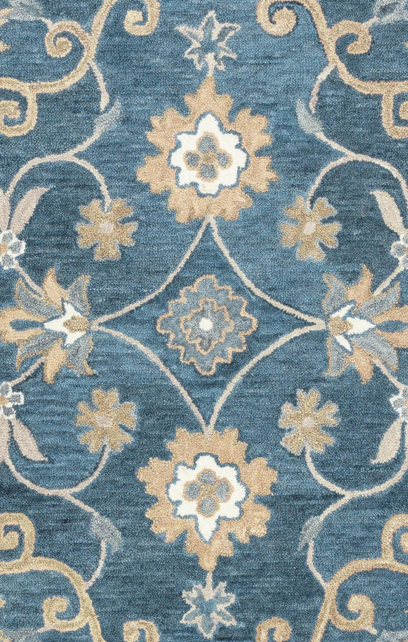 Copa Blue Round Area Rugs For Dining Room Area Rugs LOOMLAN By LOOMLAN