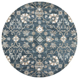 Copa Blue Round Area Rugs For Dining Room Area Rugs LOOMLAN By LOOMLAN