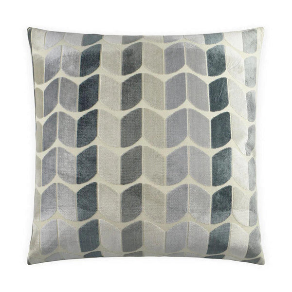 Copenhagen Zinc Grey Throw Pillow With Insert Throw Pillows LOOMLAN By D.V. Kap