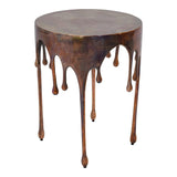 Copperworks Aluminum Round Accent Table Side Tables LOOMLAN By Moe's Home