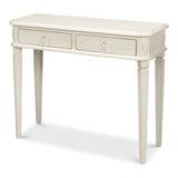 Cora Console Table With Drawers Antique White Console Tables LOOMLAN By Sarreid