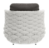 Coral Reef Accent Chair Gray Outdoor Accent Chairs LOOMLAN By Zuo Modern