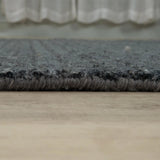 Corb Solid Charcoal Area Rugs For Living Room Area Rugs LOOMLAN By LOOMLAN