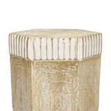 Corda Champagne Accent Table Side Tables LOOMLAN By Currey & Co