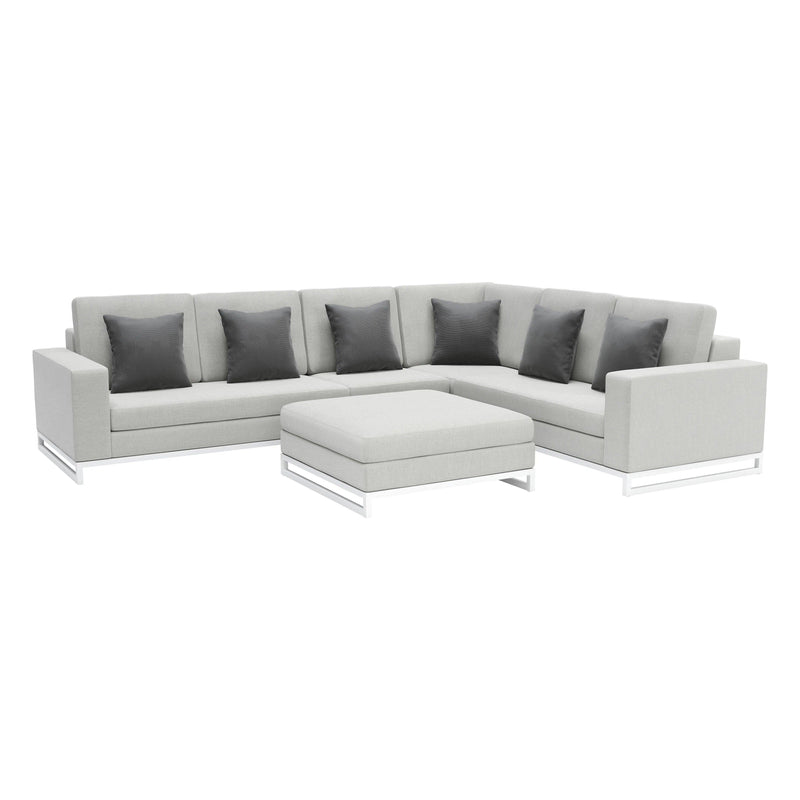 Corona del Mar Modular Sectional Set Gray Sectionals LOOMLAN By Zuo Modern