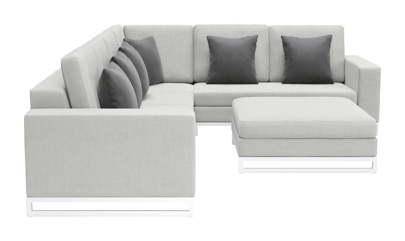 Corona del Mar Modular Sectional Set Gray Sectionals LOOMLAN By Zuo Modern