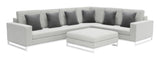 Corona del Mar Modular Sectional Set Gray Sectionals LOOMLAN By Zuo Modern