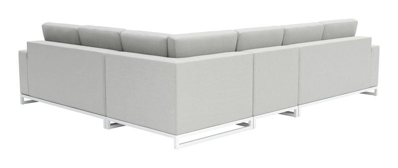 Corona del Mar Modular Sectional Set Gray Sectionals LOOMLAN By Zuo Modern