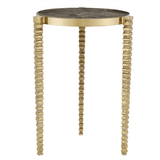 Corrado Cappuccino Marble Accent Table Side Tables LOOMLAN By Currey & Co