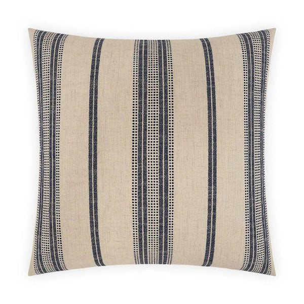 Correze Admiral Blue Throw Pillow With Insert Throw Pillows LOOMLAN By D.V. Kap