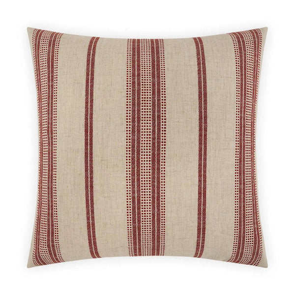 Correze Cayenne Red Throw Pillow With Insert Throw Pillows LOOMLAN By D.V. Kap