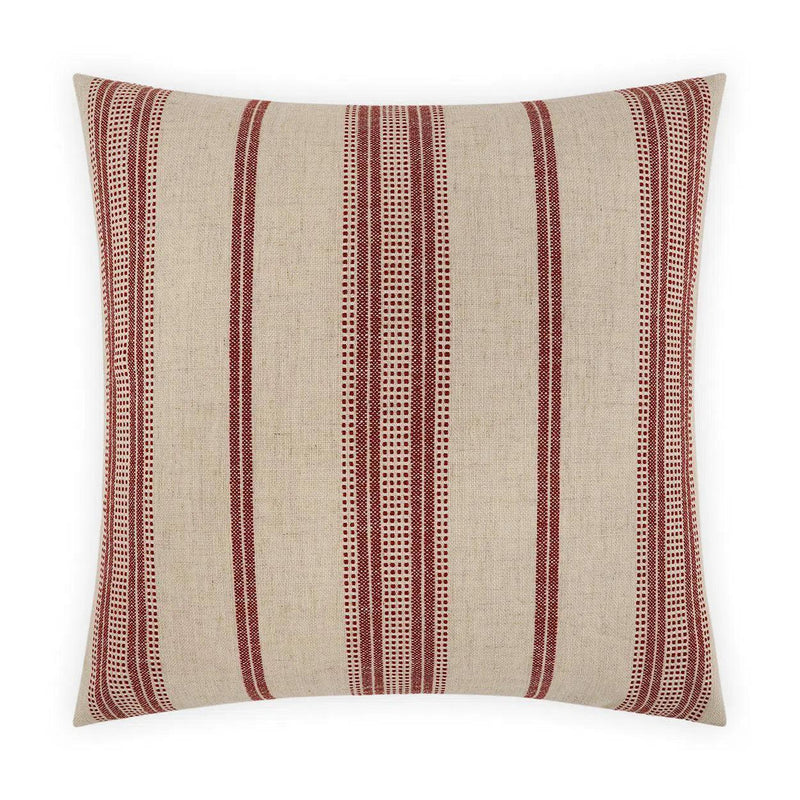 Correze Cayenne Red Throw Pillow With Insert Throw Pillows LOOMLAN By D.V. Kap