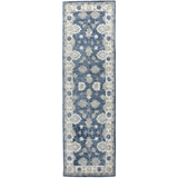 Cors Wool Blue Hallway Kitchen Runner Rug Area Rugs LOOMLAN By LOOMLAN