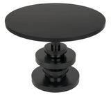 Corum Wood Black Round Dining Table Dining Tables LOOMLAN By Noir