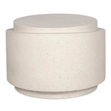 Cosmo Concrete and Stone Outdoor Round Accent Table Outdoor Side Tables LOOMLAN By Moe's Home