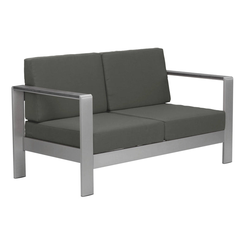 Cosmopolitan Sofa Gray Outdoor Sofas & Loveseats LOOMLAN By Zuo Modern