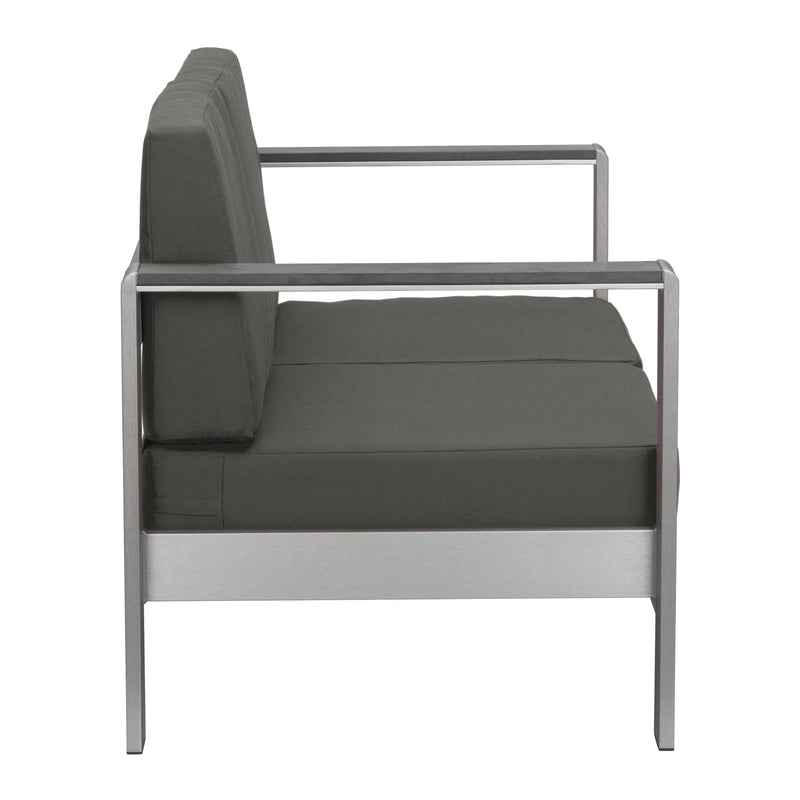 Cosmopolitan Sofa Gray Outdoor Sofas & Loveseats LOOMLAN By Zuo Modern