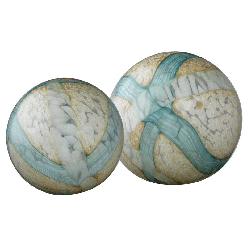 Cosmos Hand Blow Glass Balls (Set of 2)