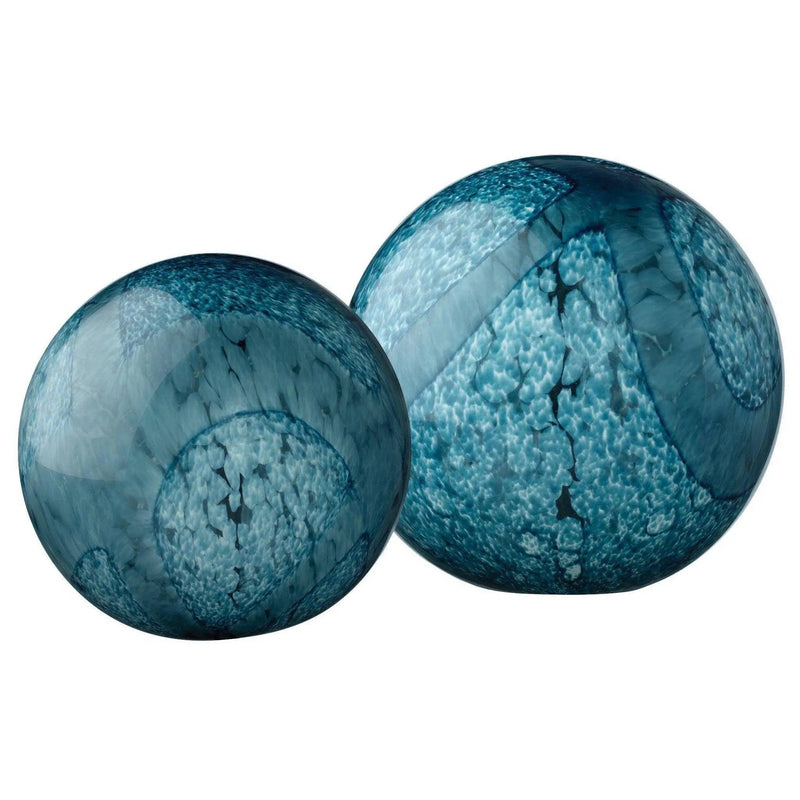 Cosmos Hand Blow Glass Balls (Set of 2)