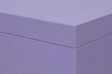 Cosmos Leather and Mdf Purple Nesting Boxes Set of 3 Boxes & Bowls LOOMLAN By Sarreid