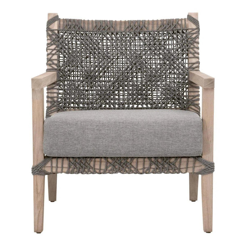 Costa Outdoor Club Chair Gray Teak Outdoor Accent Chairs LOOMLAN By Essentials For Living