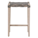 Costa Outdoor Counter Stool Teak Wood Performance Rope Outdoor Counter Stools LOOMLAN By Essentials For Living