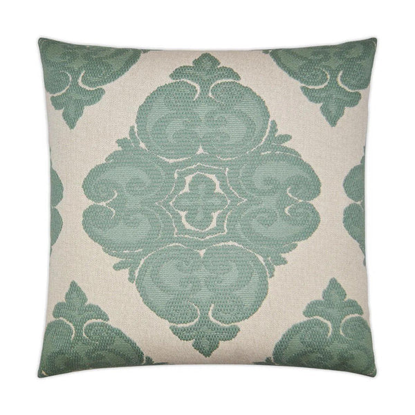 Cotillion Pool Green Throw Pillow With Insert Throw Pillows LOOMLAN By D.V. Kap