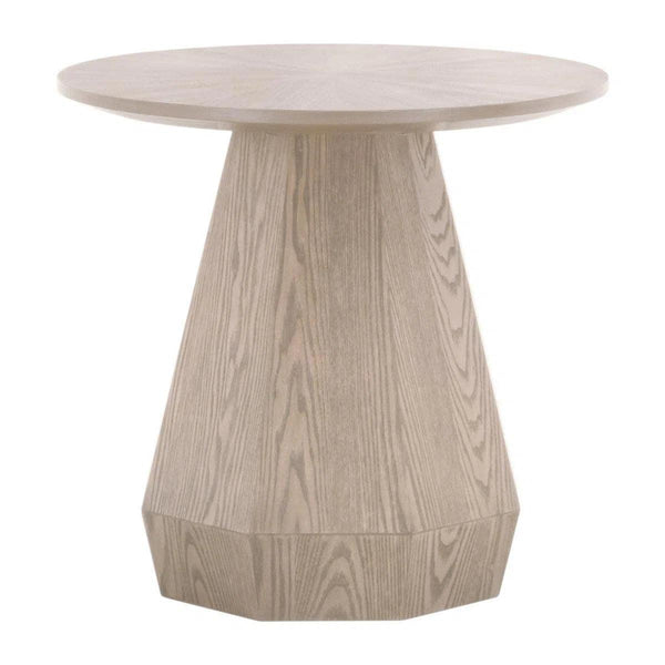 Coulter Wood Brown Round End Table Side Tables LOOMLAN By Essentials For Living