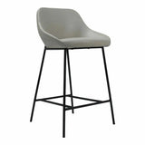 Counter Stool Beige Contemporary Counter Stools LOOMLAN By Moe's Home