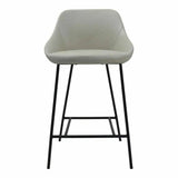 Counter Stool Beige Contemporary Counter Stools LOOMLAN By Moe's Home