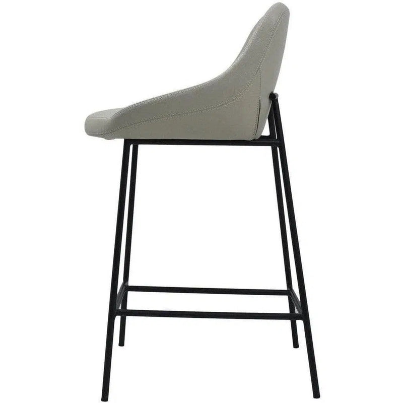 Counter Stool Beige Contemporary Counter Stools LOOMLAN By Moe's Home