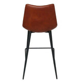 Counter Stool Brown (Set of 2) Brown Contemporary Counter Stools LOOMLAN By Moe's Home