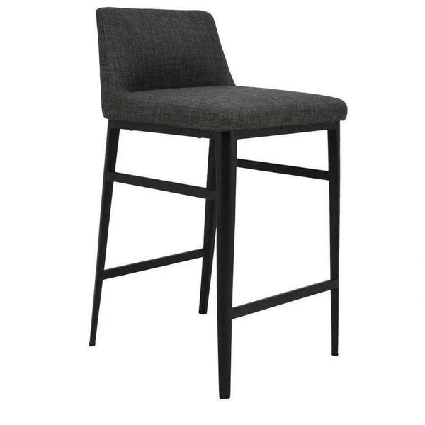 Counter Stool Charcoal Grey Contemporary Counter Stools LOOMLAN By Moe's Home