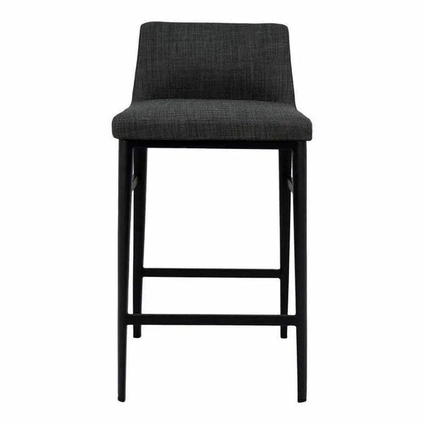 Counter Stool Charcoal Grey Contemporary Counter Stools LOOMLAN By Moe's Home